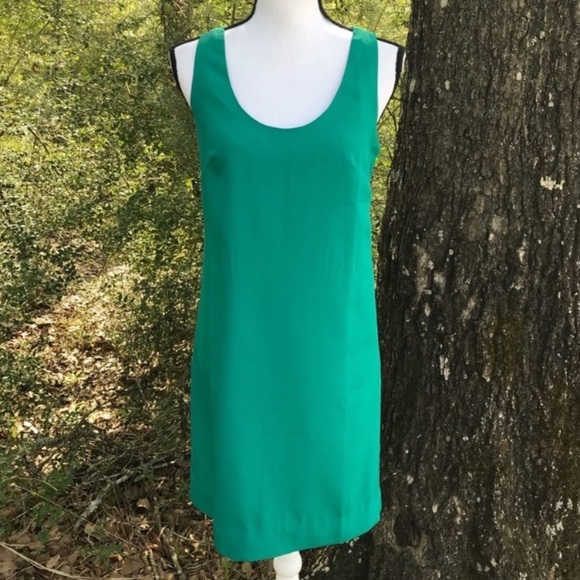 J Crew Factory Green Sleeveless Dress - Picture 3 of 10